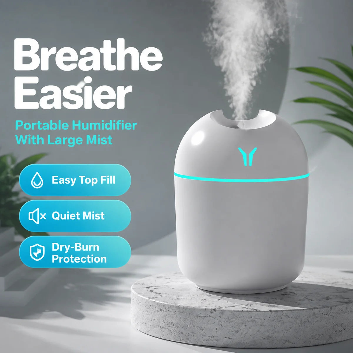New small Y humidifier USB mini mute large spray household desktop car small air humidifier