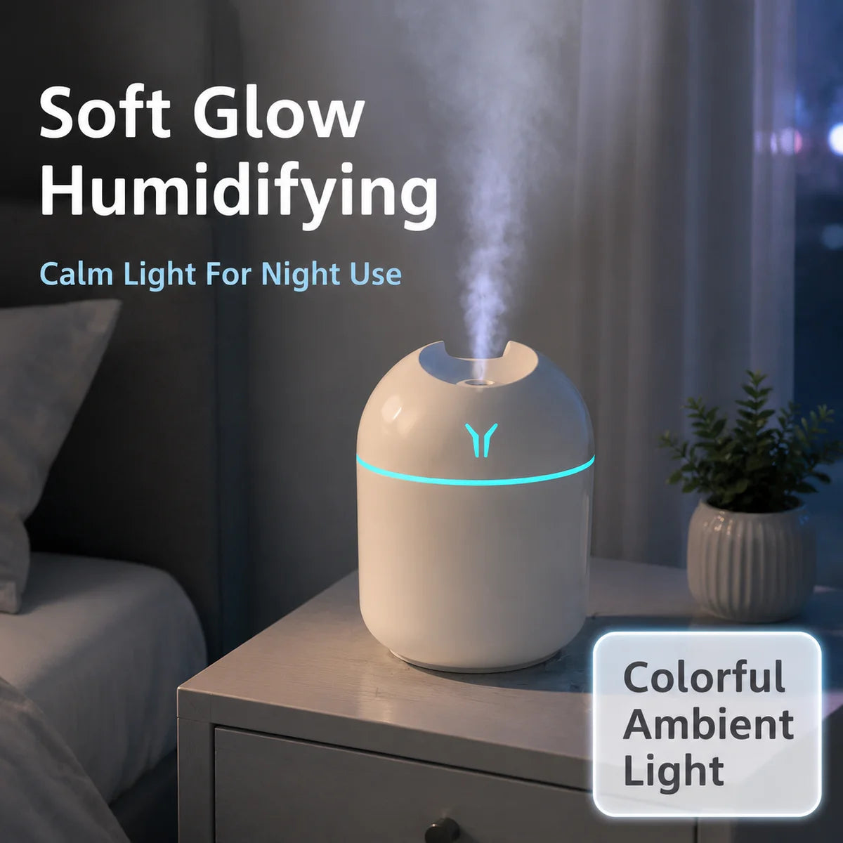New small Y humidifier USB mini mute large spray household desktop car small air humidifier